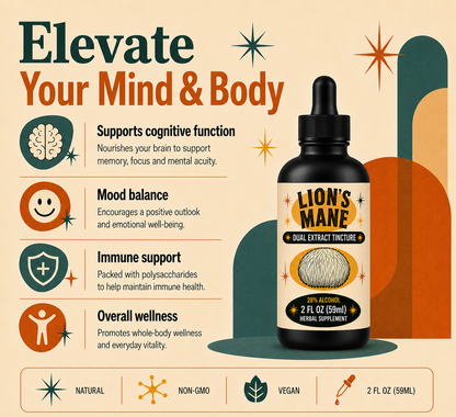 Lion's Mane Dual Extract Tincture