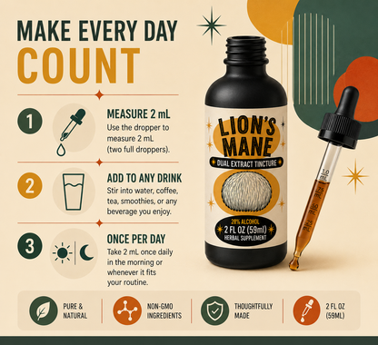 Lion's Mane Dual Extract Tincture